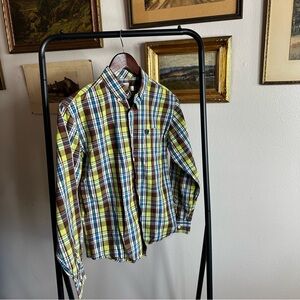Cinch Kids Multicolor Plaid Button Down Shirt 🐴